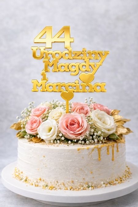 Topper na tort urodzinowy