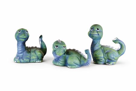 Figurki dekoracyjne dinozaury — zestaw 3 sztuki dekoracja ozdobna